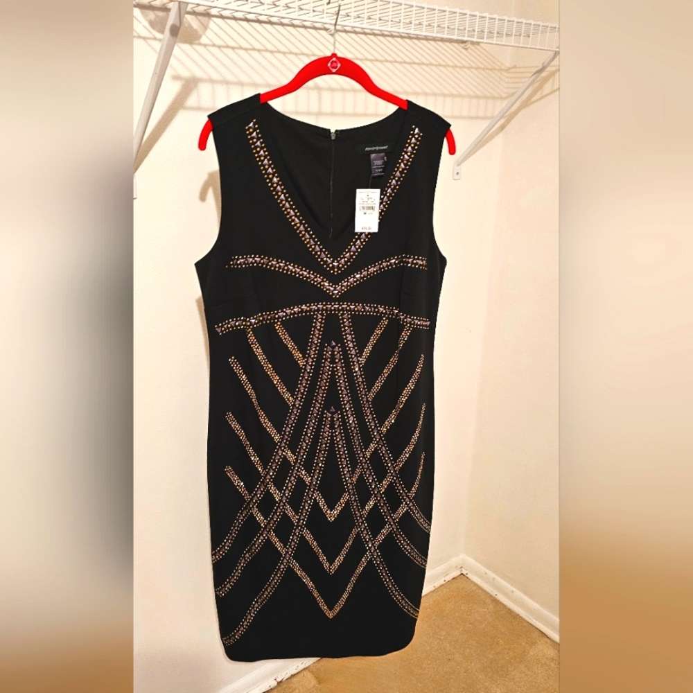 Black, Studs, Casual and Party Dress